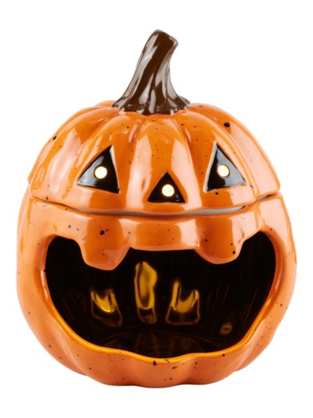 MUD PIE NWT Jack-O-Lantern Open Mouth Candy Container -orange